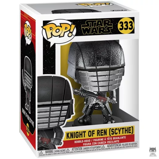 Knight of Ren Scythe (Hematite Chrome) Funko Pop! figure (Star Wars: Episode IX, The Rise of Skywalker)