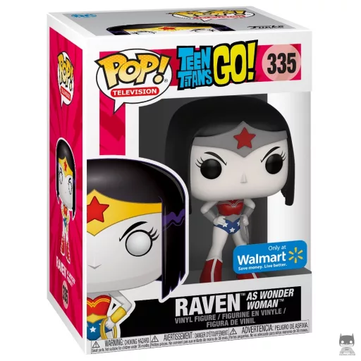 Raven as Wonder Woman (Blue, Red & White) Funko Pop! figure (Teen Titans Go!)