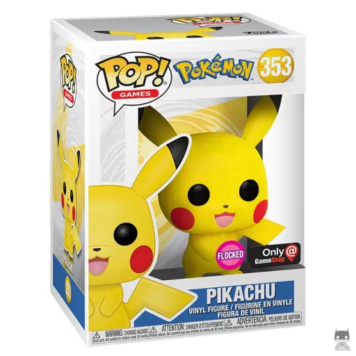 Pikachu (Flocked) Funko Pop! figure (Pokémon)