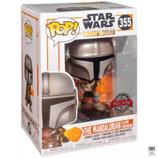 The Mandalorian Flame Throwing (Metallic) Funko Pop! figure (The Mandalorian (Star Wars))