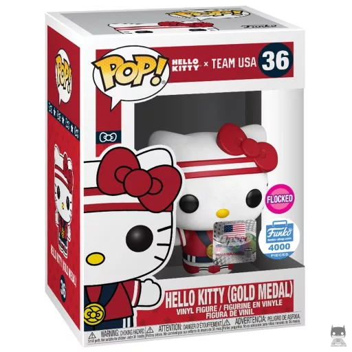 Hello Kitty (Gold Medal) (Flocked) Funko Pop! figure (Sanrio)