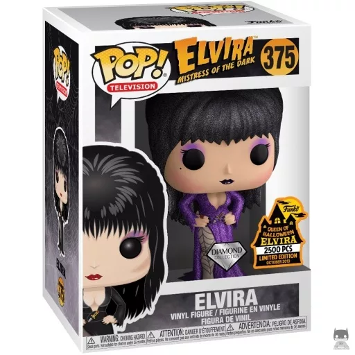 Elvira Mistress of the Dark (Purple & Diamon Glitter) Funko Pop! figure (Spooky Empire)