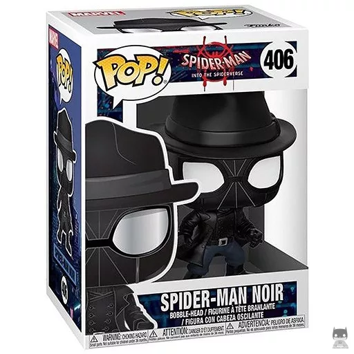 Spider-Man Noir (with Hat) Funko Pop! figure (Spider-Man into the Spiderverse)