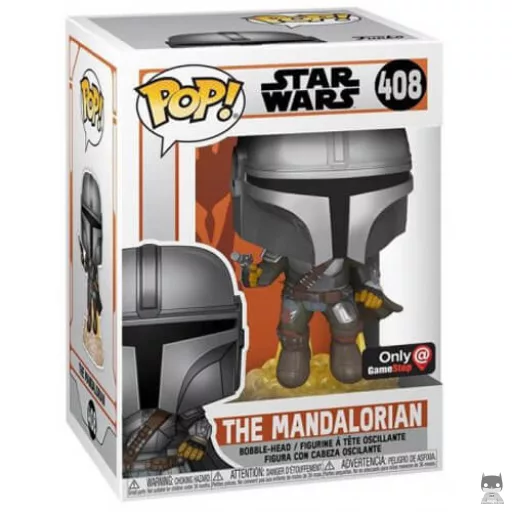 The Mandalorian Flying with Blaster Funko Pop! figure (The Mandalorian (Star Wars))