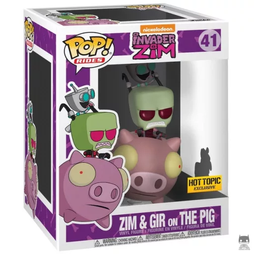 Zim & GIR on Pig Funko Pop! figure (Invader Zim)