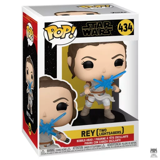 Rey with Two Lightsabers Funko Pop! figure (Star Wars: Episode IX, The Rise of Skywalker)