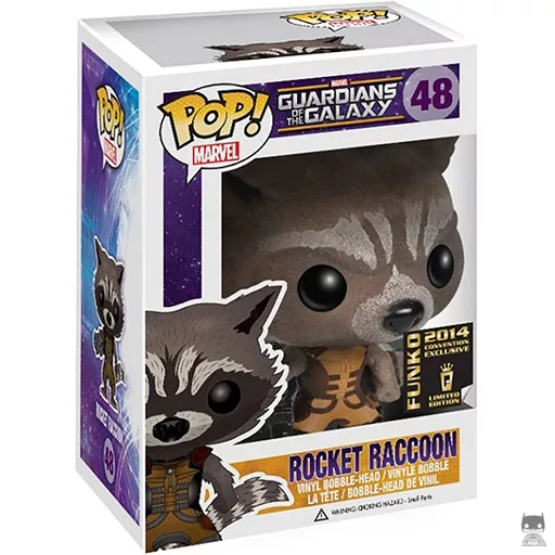 Rocket Raccoon (Flocked) Funko Pop! figure (Guardians of the Galaxy)