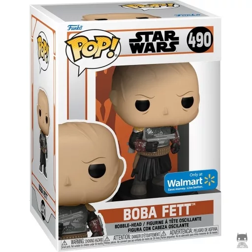 Boba Fett without Helmet Funko Pop! figure (The Mandalorian (Star Wars))