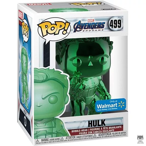 Hulk (Green & Chrome) Funko Pop! figure (Avengers: Endgame)