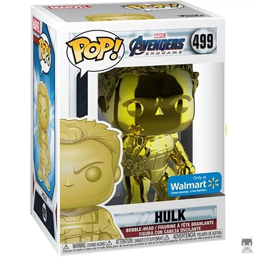 Hulk (Yellow & Chrome) Funko Pop! figure (Avengers: Endgame)