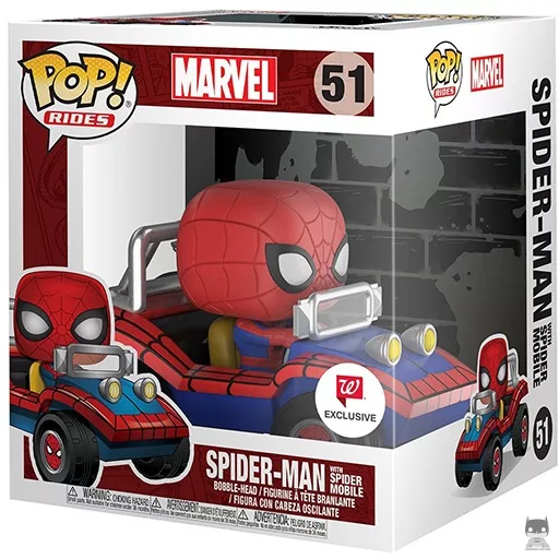 Spider-Man (with Spidermobile) Funko Pop! figure (Walgreens)