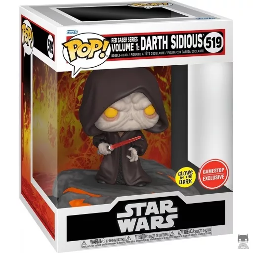 Red Saber Series Volume 1: Darth Sidious (Glow in the Dark) Funko Pop! figure (Star Wars: Episode III, Revenge of the Sith)
