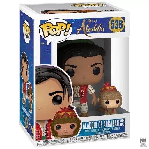 Aladdin of Agrabah with Abu Funko Pop! figure (Aladdin (2019))