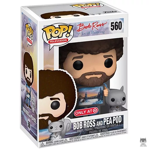 Bob Ross (with Pea Pod the Squirrel) Funko Pop! figure (Bob Ross)