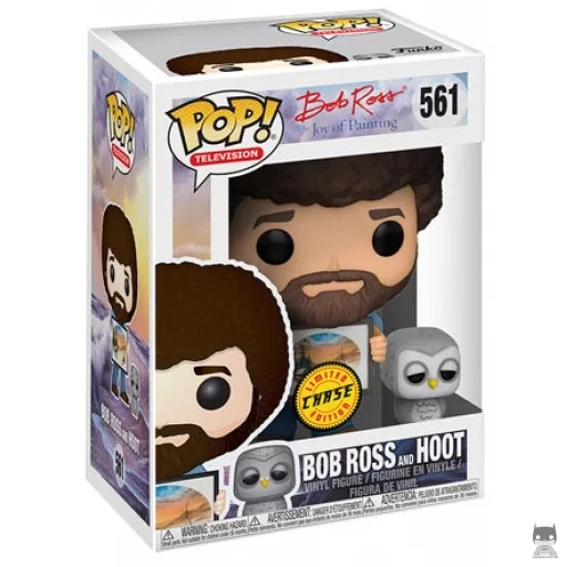 Bob Ross & Hoot (Chase) Funko Pop! figure (Bob Ross)