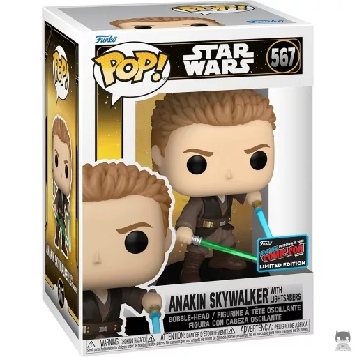 Anakin Skywalker with Lightsabers Funko Pop! figure (Star Wars: Episode II, Attack of the Clones)