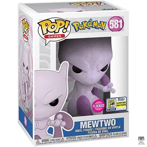 Mewtwo (Flocked) Funko Pop! figure (Pokémon)