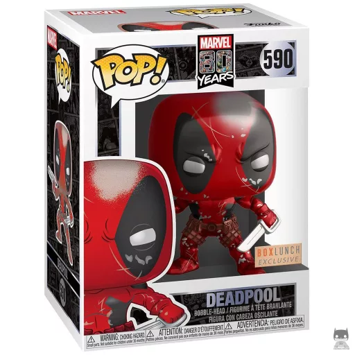 Deadpool (Metallic) Funko Pop! figure (Marvel 80 Years)