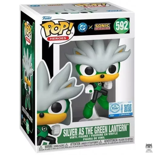 Silver as The Green Lantern Funko Pop! figure (Sonic The Hedgehog)
