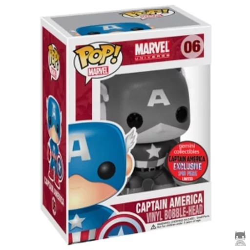 Captain America (Black & White) Funko Pop! figure (Pop! Vinyl)