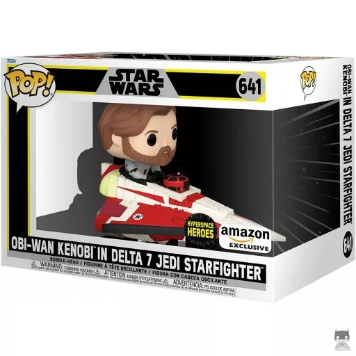 Hyperspace Heroes: Obi-Wan Kenobi in Delta 7 Jedi Starfighter Funko Pop! figure (Obi-Wan Kenobi)