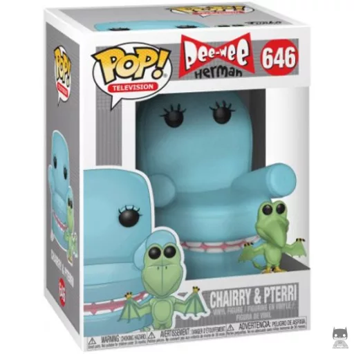 Chairry with Pterri Funko Pop! figure (Pee-Wee Herman)