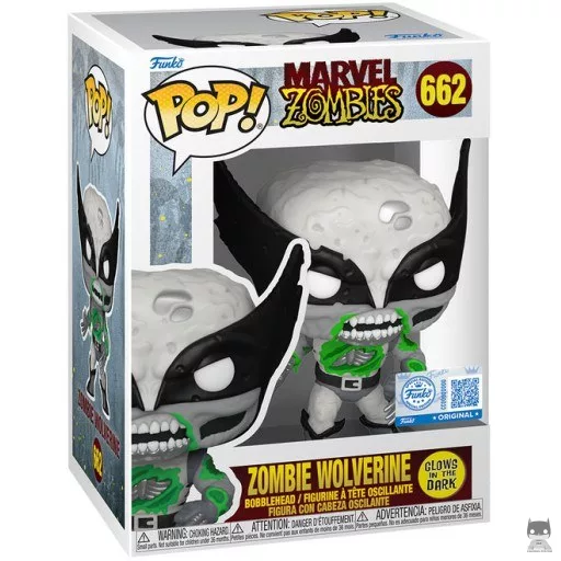 Zombie Wolverine (Glow in the Dark) Funko Pop! figure (Marvel Zombies)