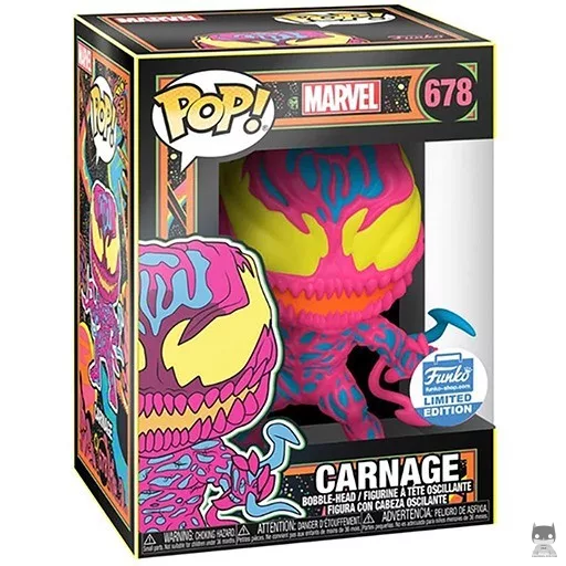 Carnage (Blacklight) Funko Pop! figure (Marvel Comics)
