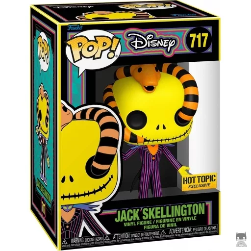 Jack Skellington with snake (Blacklight) Funko Pop! figure (The Nightmare Before Christmas)