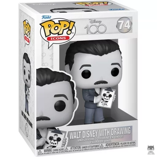 Walt Disney with Drawing Funko Pop! figure (Black & White)