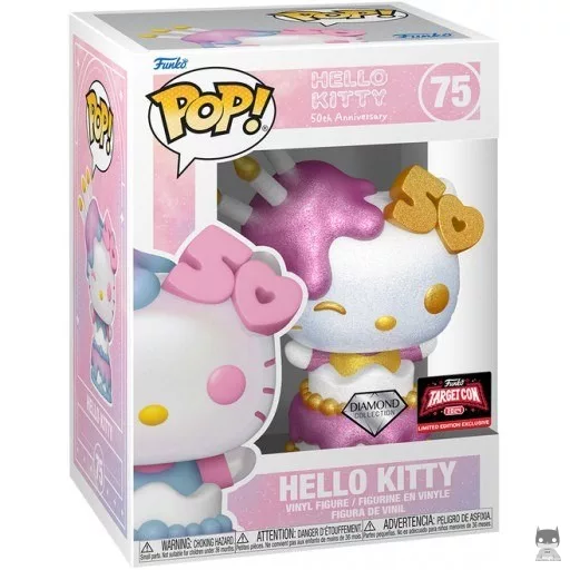 Hello Kitty (50th Anniversary) (Diamond Glitter) Funko Pop! figure (Sanrio)