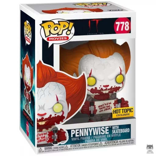 Pennywise with skateboard Funko Pop! figure (IT: Chapter Two)