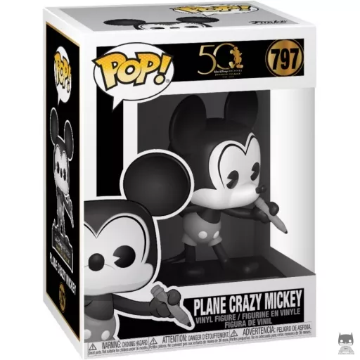 Plane Crazy Mickey (Black & White) Funko Pop! figure (Mickey Mouse & Friends)