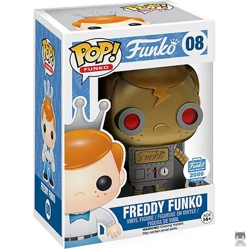 Freddy Funko as Robot Funko Pop! figure (Funko Shop)