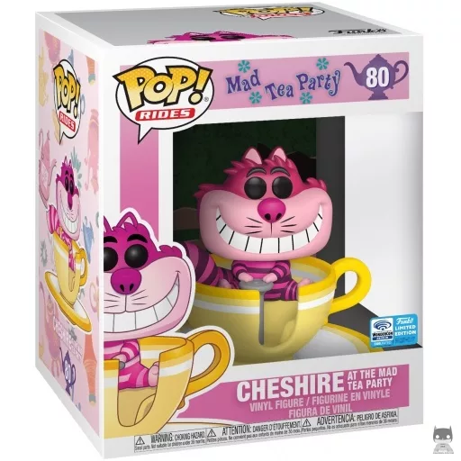 Cheshire at the Mad Tea Party Attraction Funko Pop! figure (WonderCon 2020)