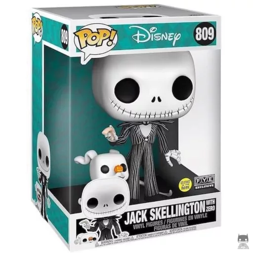 Jack Skellington with Zero (Supersized) Funko Pop! figure (The Nightmare Before Christmas)