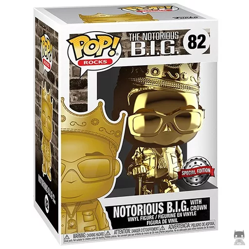 Notorious B.I.G. with Crown (Gold) Funko Pop! figure (Toy Tokyo)