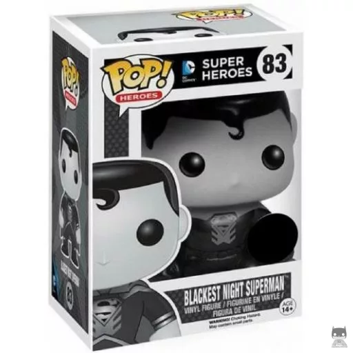 Blackest Night Superman (Black & White) Funko Pop! figure (DC Super Heroes)