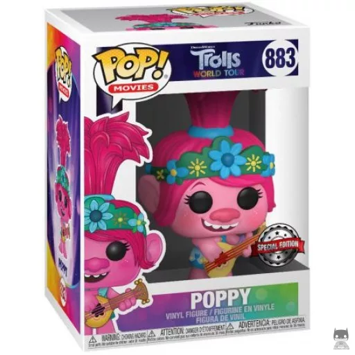 Queen Poppy with Guitar Funko Pop! figure (Trolls)