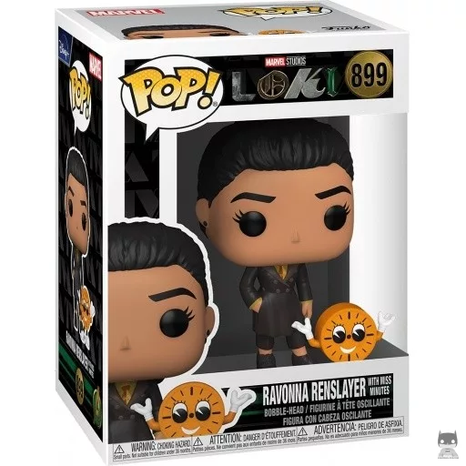 Ravonna Renslayer with Miss Minutes Funko Pop! figure (Loki)