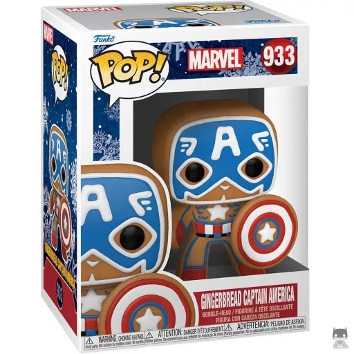 Gingerbread Captain America Funko Pop! figure (Marvel Comics)