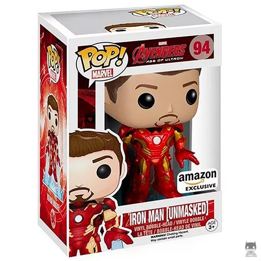 Iron Man (Unmasked) Funko Pop! figure (Avengers: Age of Ultron)