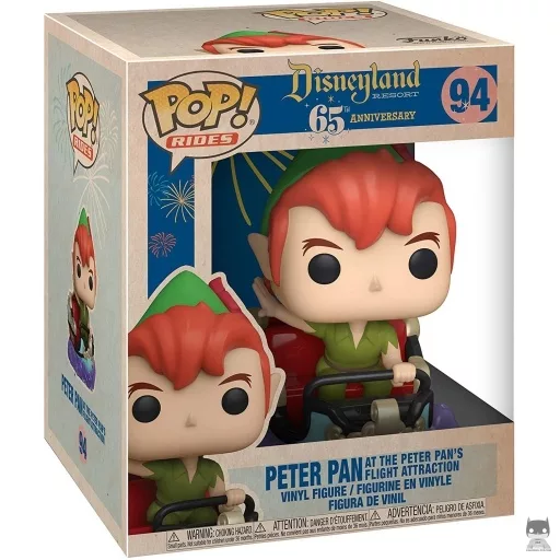 Peter Pan at the Peter Pan's Flight Attraction Funko Pop! figure (Disneyland Resort 65th Anniversary)