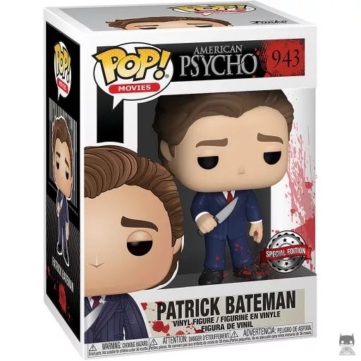 Patrick Bateman in suit with knife Funko Pop! figure (American Psycho)