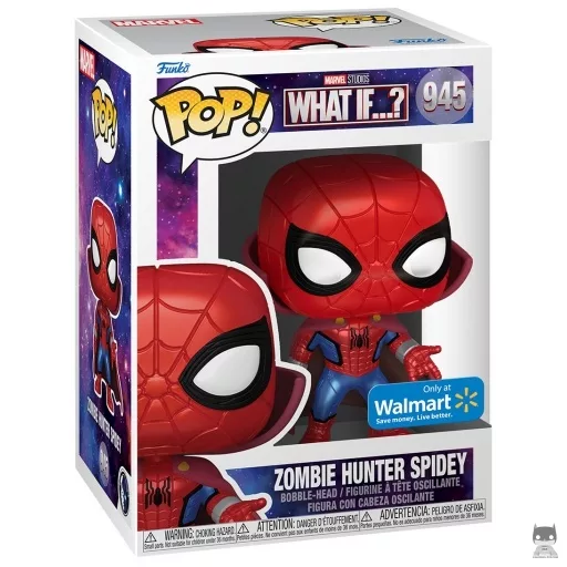 Zombie Hunter Spidey (Metallic) Funko Pop! figure (What If...?)