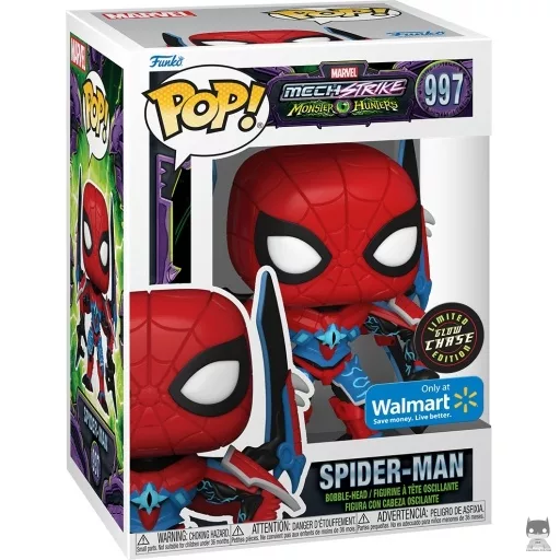 Spider-Man (Chase & Glow in the Dark) Funko Pop! figure (Mech Strike Monster Hunters)