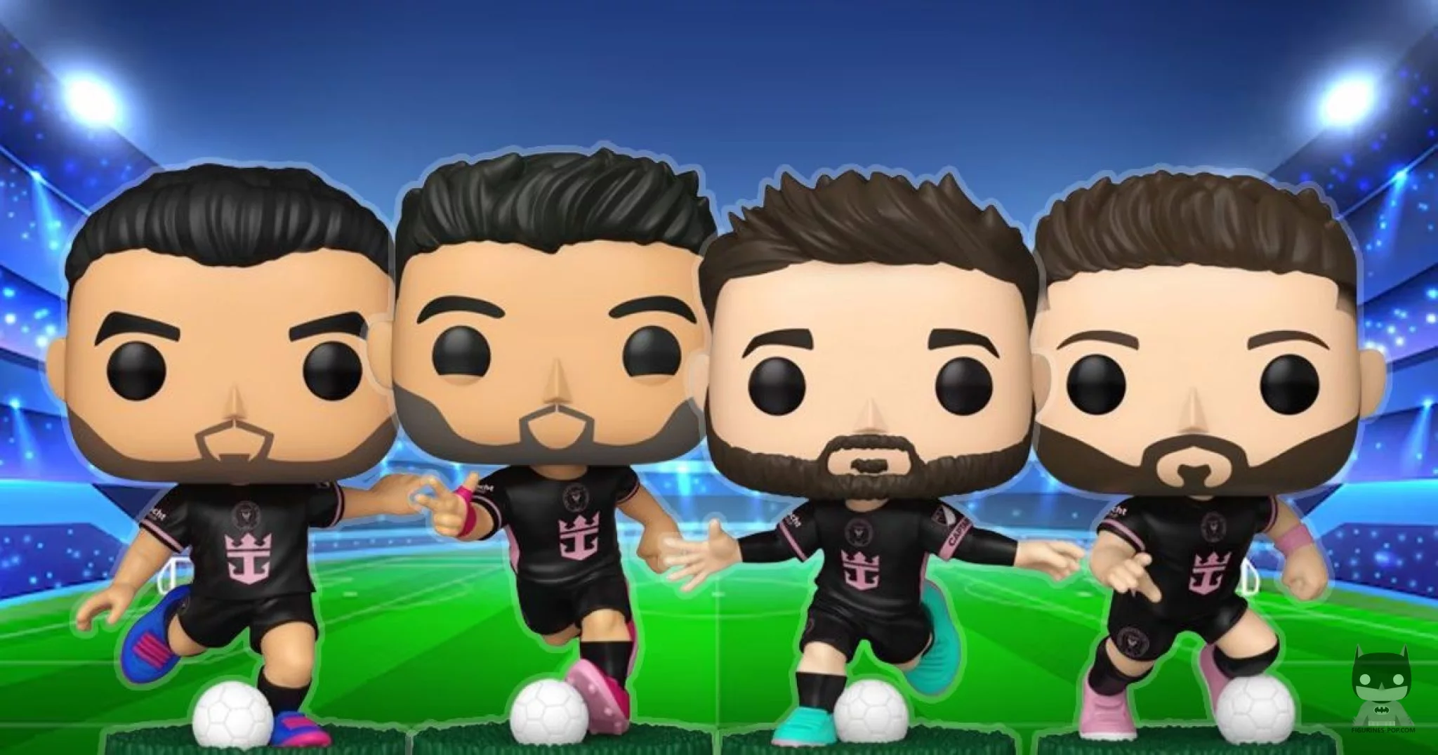 4 former FC Barcelona stars in Funko POP in their new jerseys