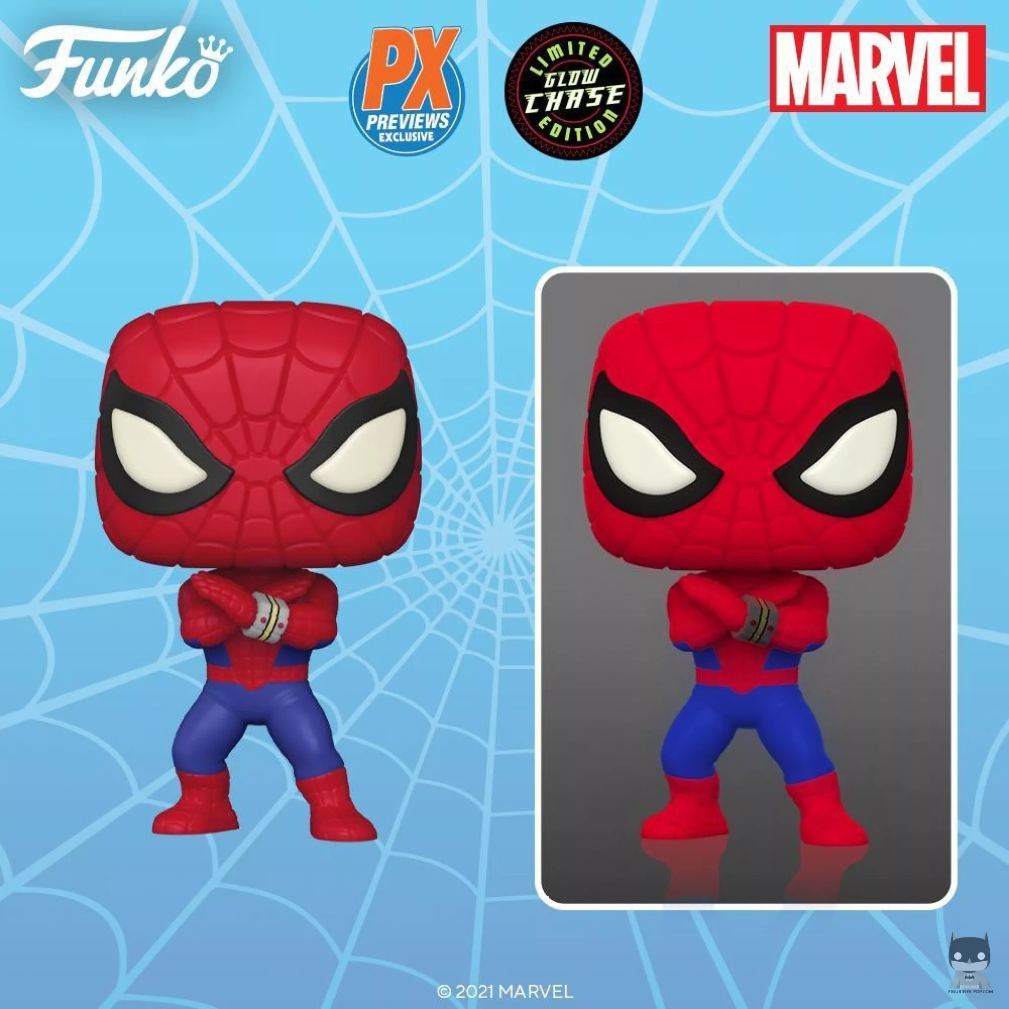 A POP (and its chase) of Spider-Man from the Japanese animation series