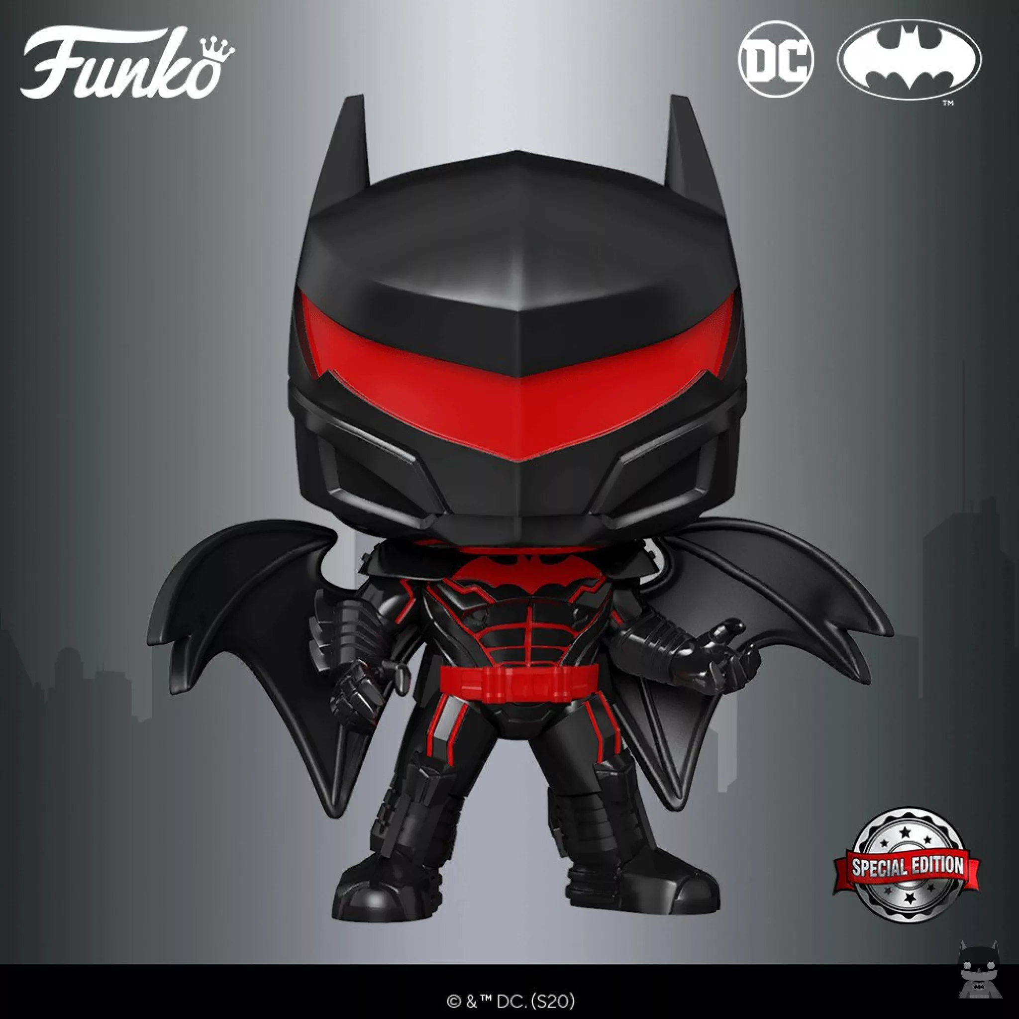 A POP of Batman in Hellbat