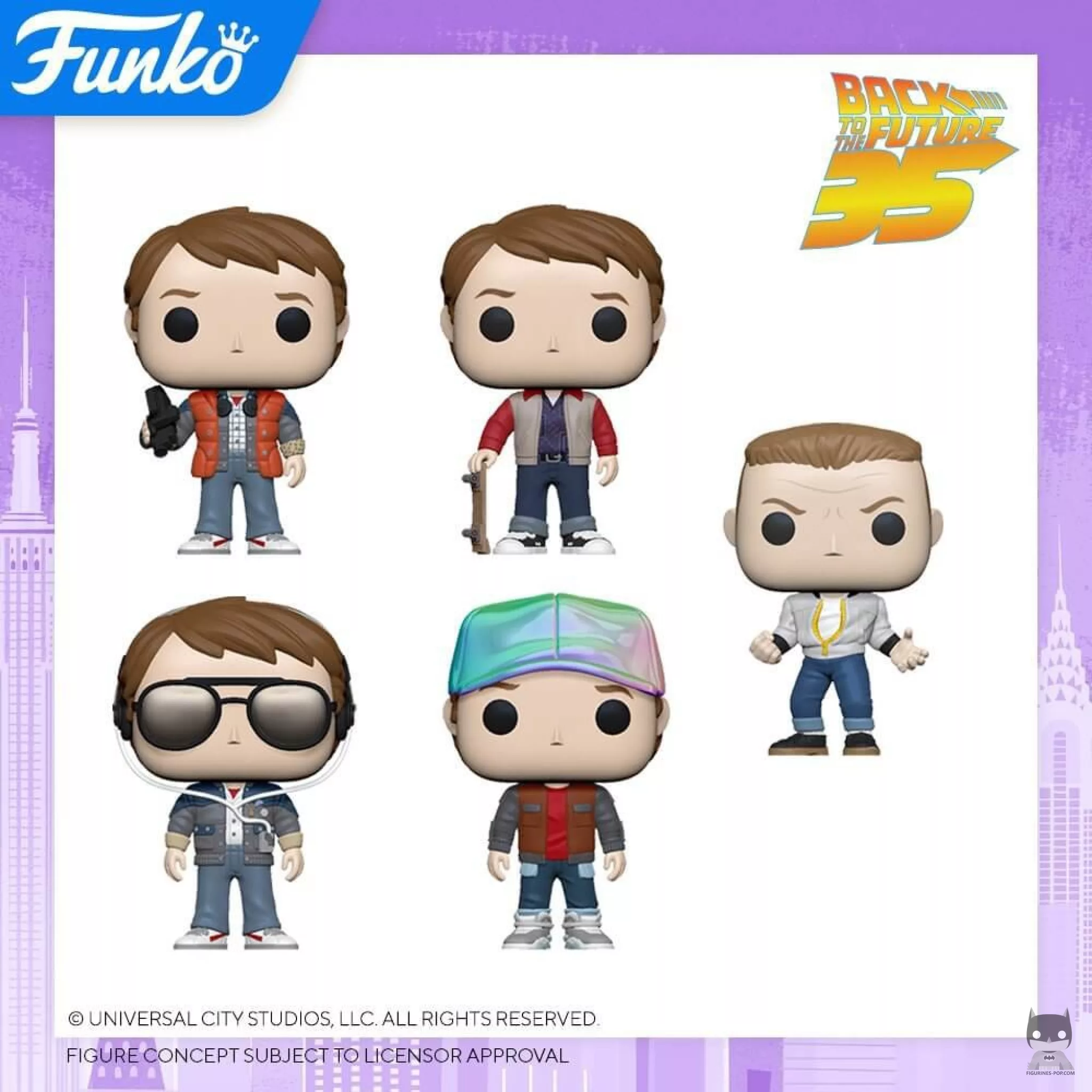 Back to the Future figurines from the New York Toy Fair 2020